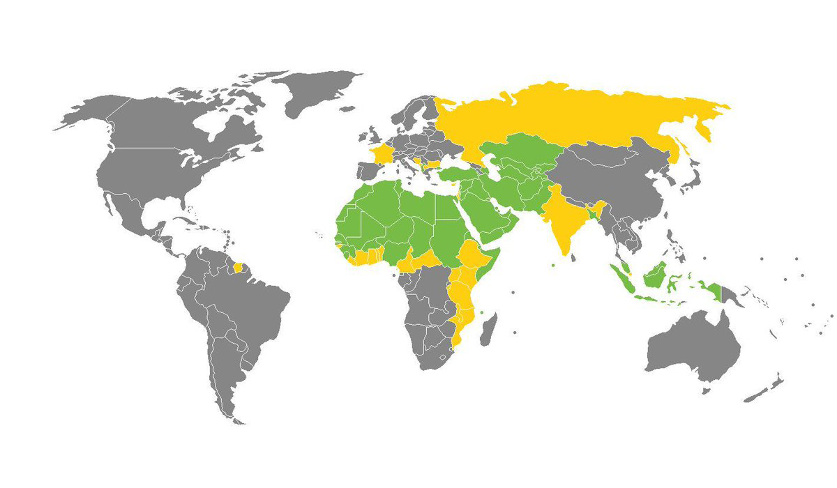 غیر مسلم ممالک میں موجود مسلمان اقلیتوں کی اعداد و شمار