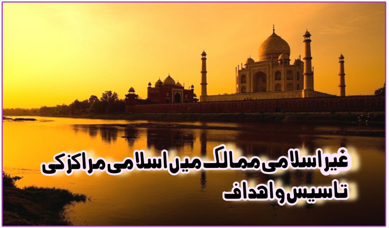 غیر اسلامی ممالک میں اسلامی مراکز کی تاسیس و اہداف