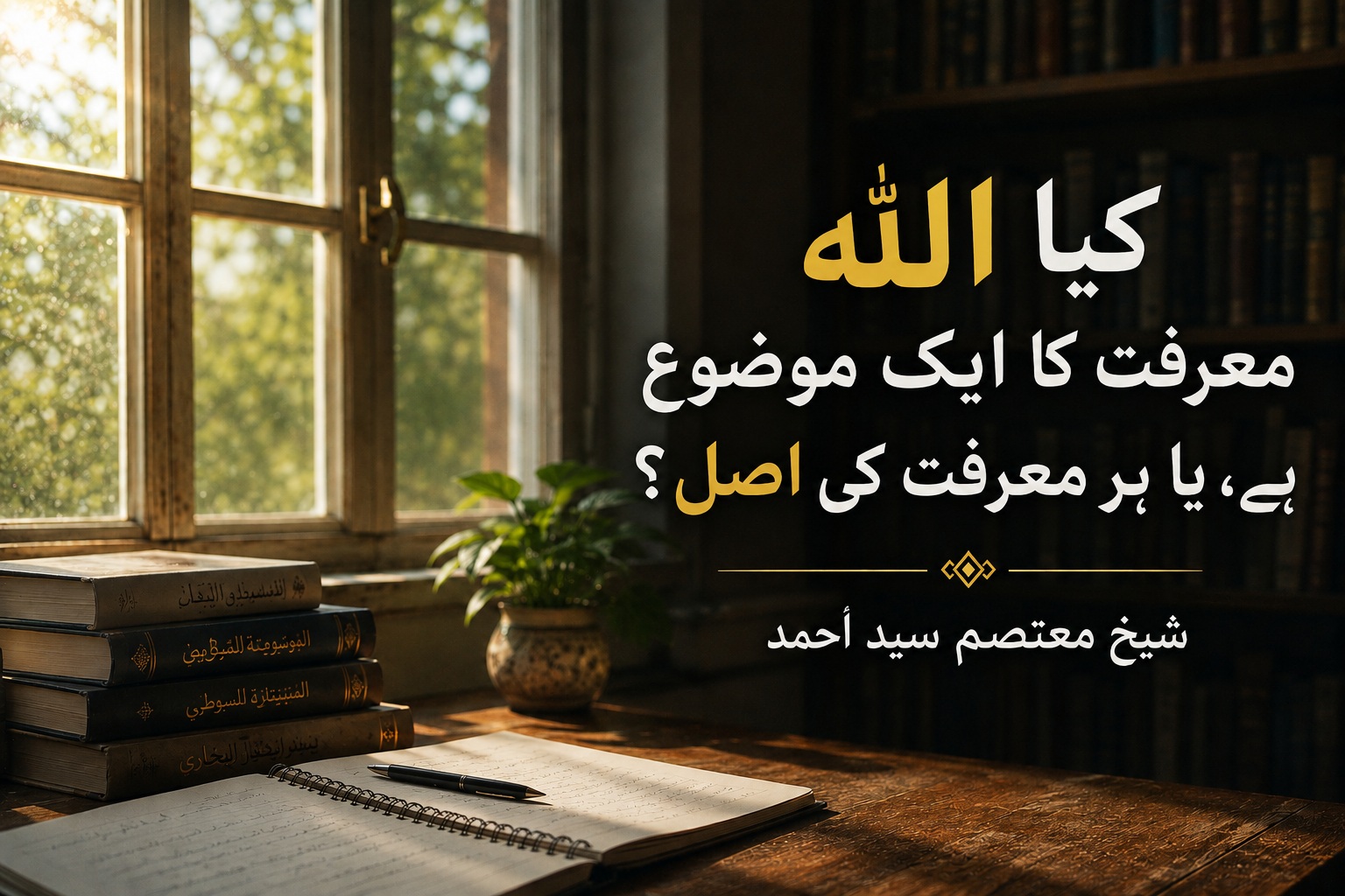 کیا اللہ معرفت کا ایک موضوع ہے، یا ہر معرفت کی اصل؟