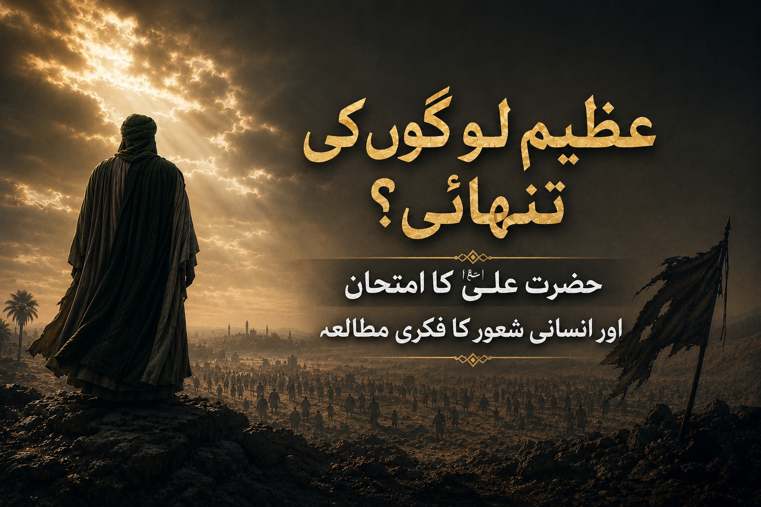 عظیم لوگوں کی تنہائی؟حضرت علیؑ کا امتحان اور انسانی شعور کا فکری مطالعہ