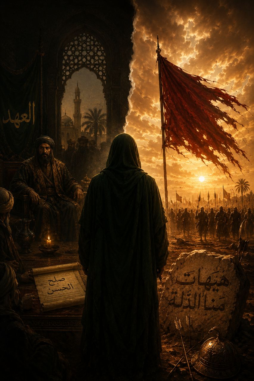امام حسین علیہ السلام نے معاویہ سے صلح کیوں کی اور یزید کے خلاف قیام کیوں کیا؟ سیاسی اور معاشرتی حالات کا تجزیہ
